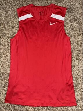 Nike Power Race Day Tight Tank Running Green Track Shirt
